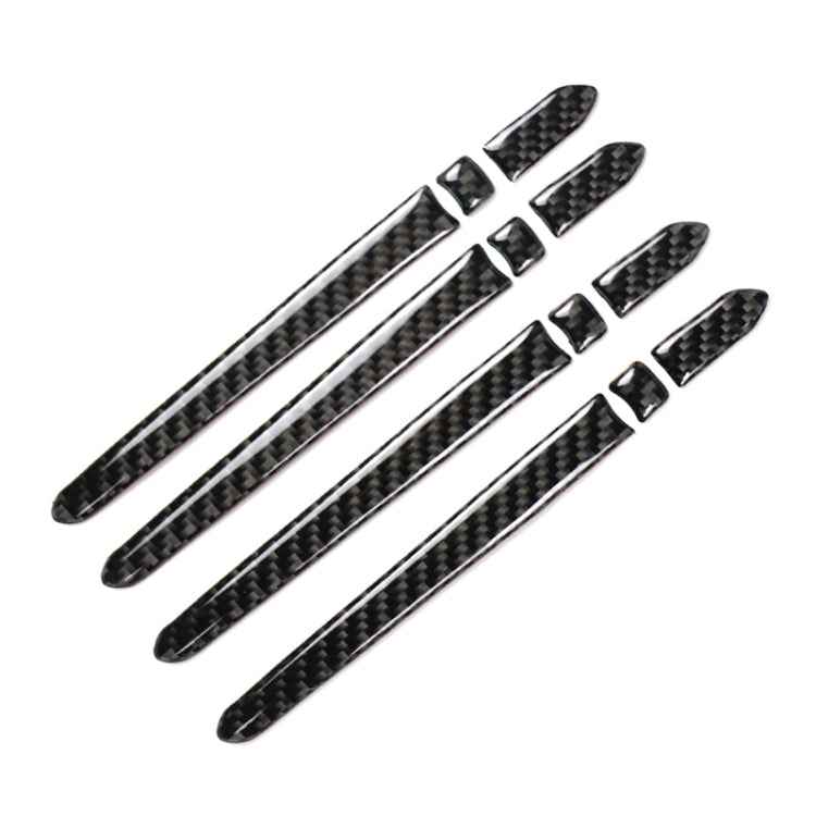 Car Carbon Fiber Outside Door Handle Decorative Sticker for Cadillac XT5 2016-2017