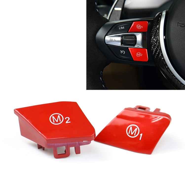 Sports Steering Wheel M1+M2 Fashion Button Switch Trim Cover for BMW F30 F34 F15 F16 2014-2018