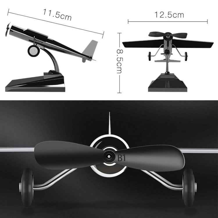 Car Interior Decoration Accessories Aircraft Model Ornaments Propeller Rotating Solar Energy Ornament