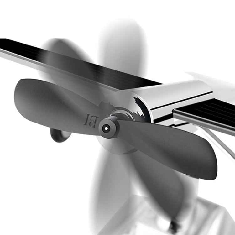 Car Interior Decoration Accessories Aircraft Model Ornaments Propeller Rotating Solar Energy Ornament