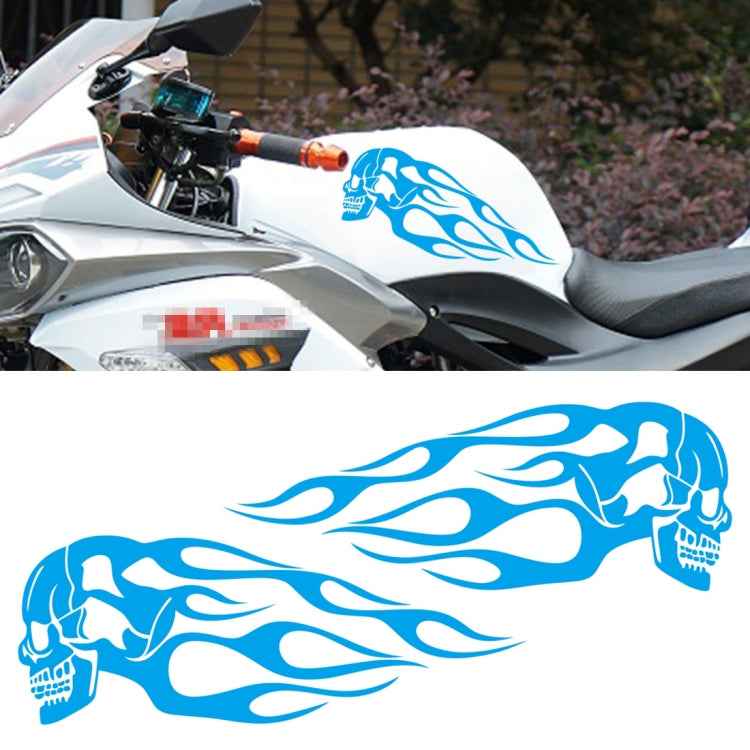 Motorcycle Styling Skull Head PVC Sticker Auto Decorative Sticker