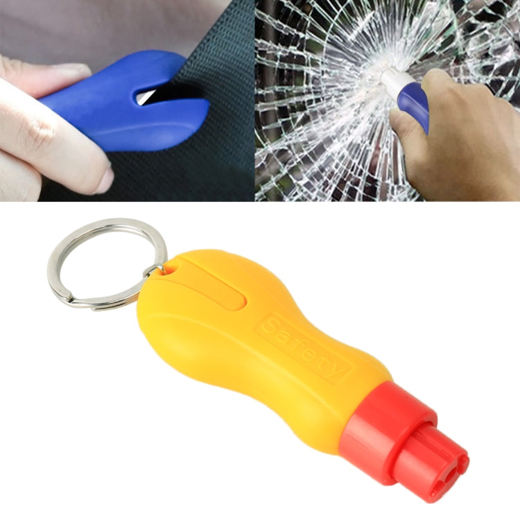 2 in 1 Mini Car Safety Rescue Hammer Life Saving Escape Emergency Hammer Seat Belt Cutter Window Glass Breaker
