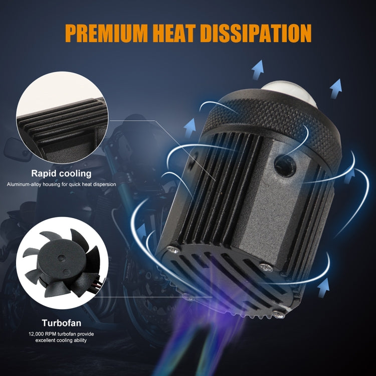 2 PCS DC9-36V / 20W / 6000K / 3000K / 2000LM Motorcycles Double Color Headlights / Fog Light, 20W