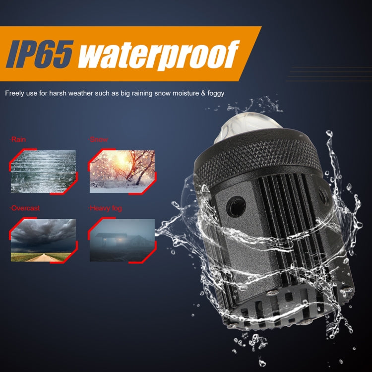2 PCS DC9-36V / 20W / 6000K / 3000K / 2000LM Motorcycles Double Color Headlights / Fog Light, 20W
