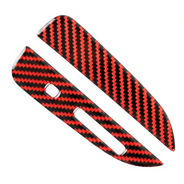 2 in 1 Car Carbon Fiber Gear Position Decorative Sticker for Ford Mustang 2015-2020