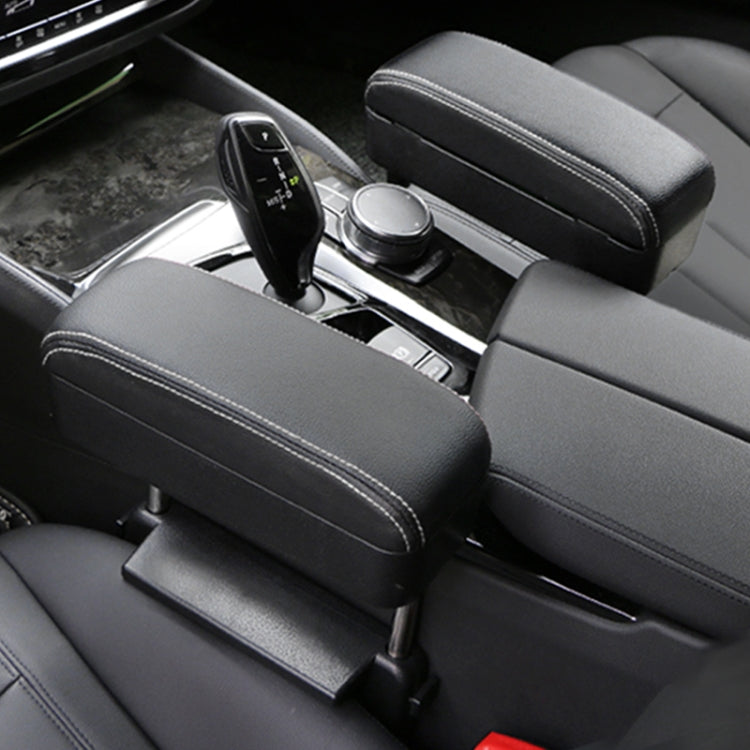 Universal Car Wireless Qi Standard Charger PU Leather Wrapped Armrest Box Cushion Car Armrest Box Mat with Storage Box, 1pc(Black White), 1pc(Grey), 1pc(Beige), 1pc(Brown), 1pc(Black), 1pc(Black Red)