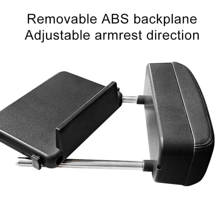 2 PCS Universal Car Wireless Qi Standard Charger PU Leather Wrapped Armrest Box Cushion Car Armrest Box Mat with Storage Box