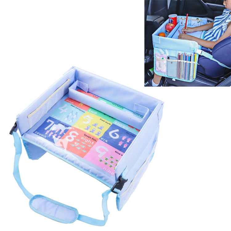 Children Waterproof Dining Table Toy Organizer Baby Safety Tray Tourist Painting Holder  (Pink Food)