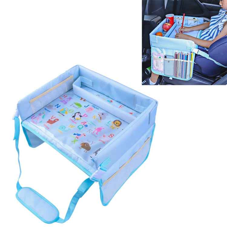 Children Waterproof Dining Table Toy Organizer Baby Safety Tray Tourist Painting Holder  (Pink Food)