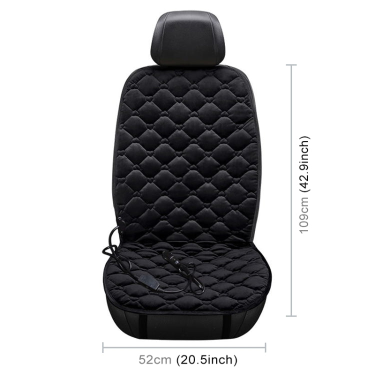 Car 24V Front Seat Heater Cushion Warmer Cover Winter Heated Warm, Single Seat