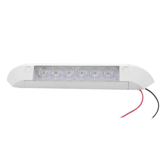 DC 12V 2.6W 6000K IP67 Marine RV Waterproof LED Stair Deck Dome Light Ceiling  Lamp, Aluminum Alloy Base