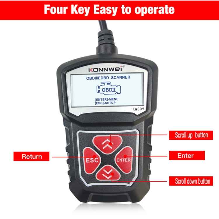 KONNWEI KW309 V309 V310 MS309 Code Reader OBD2 Scanner Diagnostic Tool