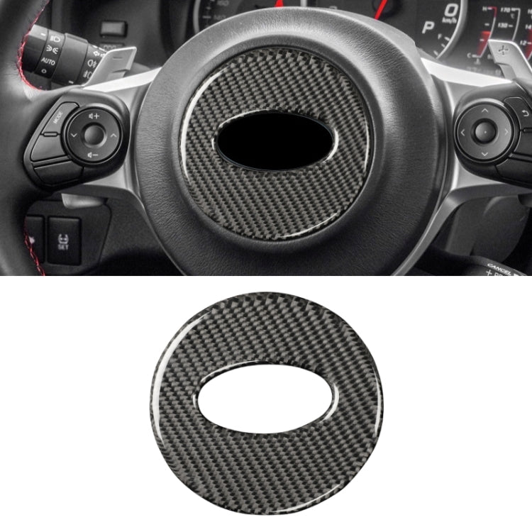 Car Carbon Fiber Steering Wheel Decorative Sticker for Subaru Forester 2016-2018, Left and Right Drive Universal, Steering Wheel, Steering Wheel Red