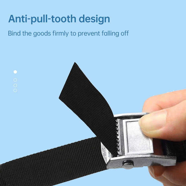 Car Tension Rope Luggage Strap Belt Auto Car Boat Fixed Strap with Alloy Buckle,Random Color Delivery, Size: 25mm x 6m