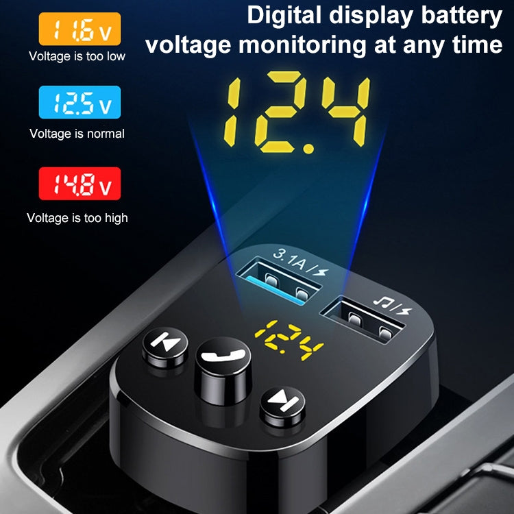 362 Car Multi-functional Smart MP3 Player Bluetooth Hands-free Receiver, 362