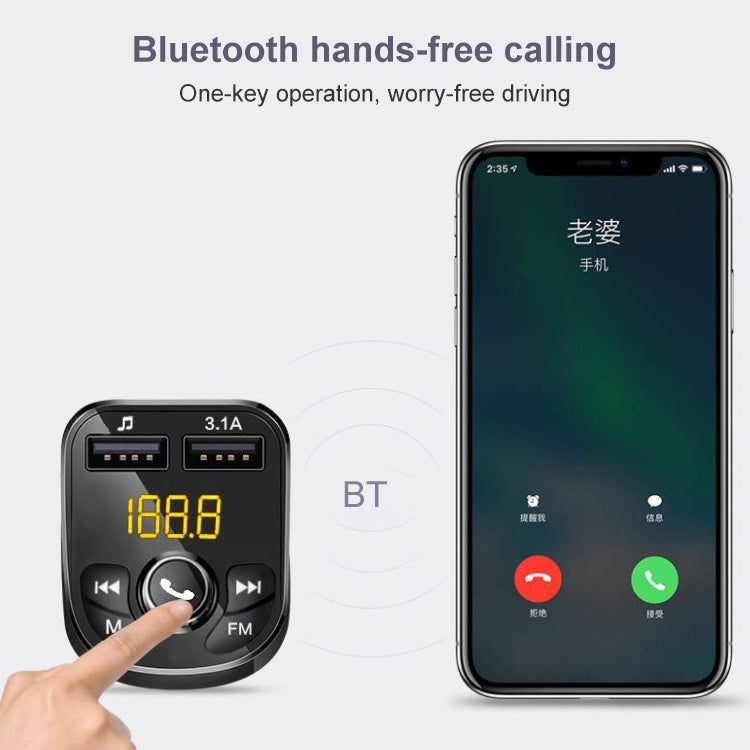 384 Car Multi-functional Smart MP3 Player Bluetooth Hands-free Receiver