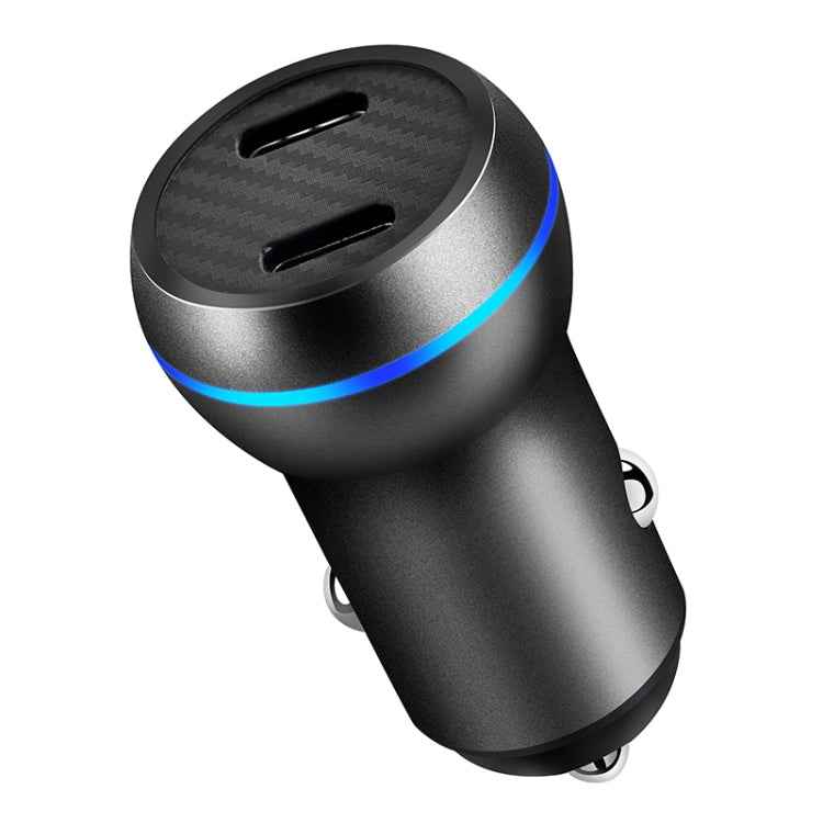ACC-580 PD 40W Dual Type-C / USB-C Ports Fast Charging Car Charger