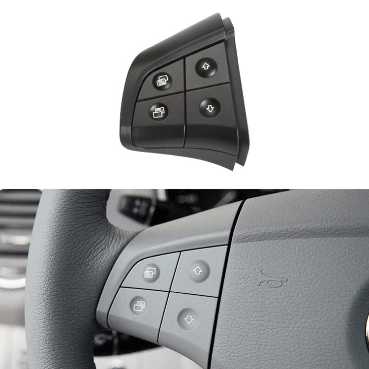 Car Left Side 4-button Steering Wheel Switch Buttons Panel 1648200010 for Mercedes-Benz W164, Left Driving, Left Side 4-button (Black), Left Side 4-button (Coffee), Left Side 4-button (Grey)