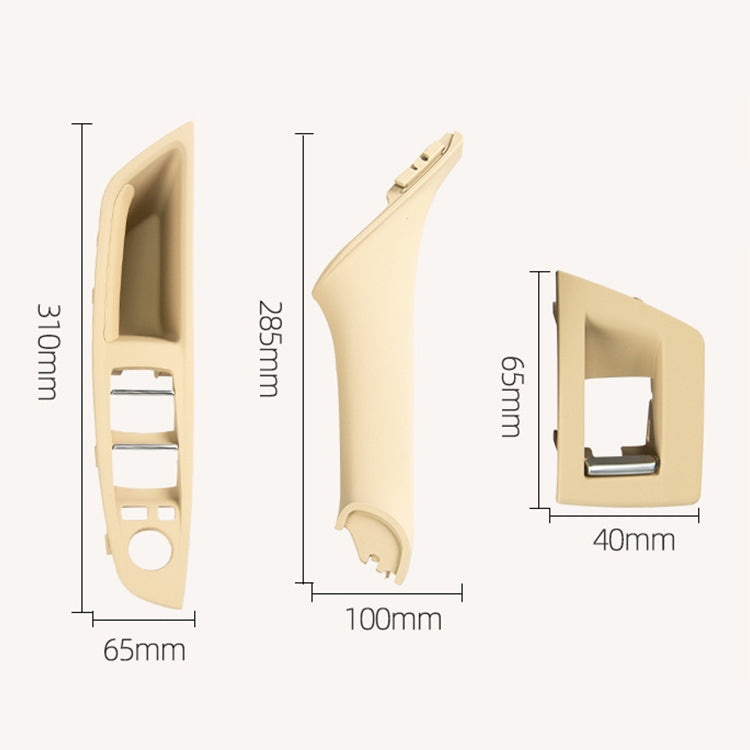 Car Standard Version Inside Doors Handle Pull Trim Cover 5141 7225 873 for BMW F10 F18, Left Driving, Standard Version (Black), Standard Version (Dark Coffee), Standard Version (Beige White), Standard Version (Grey), Standard Version (Beige)�����������...