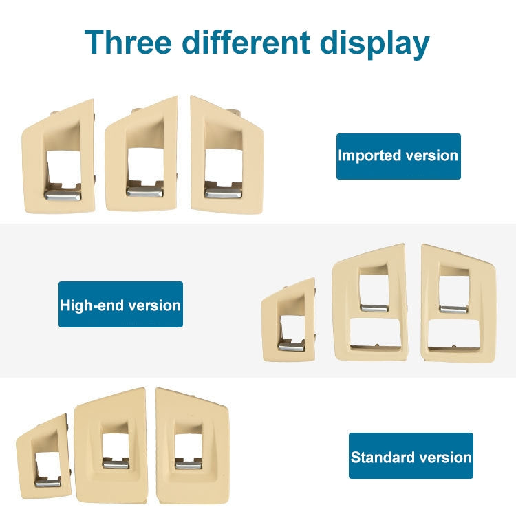 Car Standard Version Inside Doors Handle Pull Trim Cover 5141 7225 873 for BMW F10 F18, Left Driving, Standard Version (Black), Standard Version (Dark Coffee), Standard Version (Beige White), Standard Version (Grey), Standard Version (Beige)�����������...