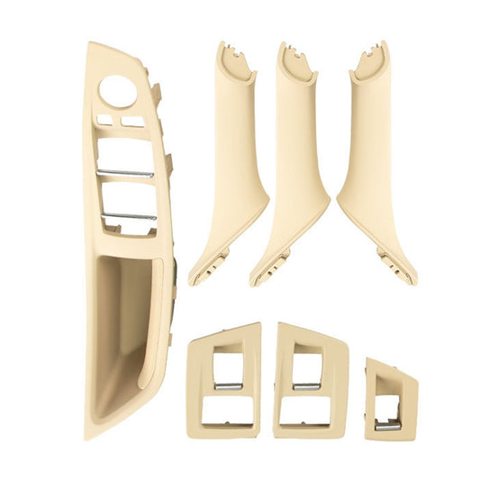 Car High Configuration Version Inside Doors Handle Pull Trim Cover 5141 7225 873 for BMW F10 F18, Left Driving, High Configuration Version (Beige), High Configuration Version (Black), High Configuration Version (Beige White)                            ...