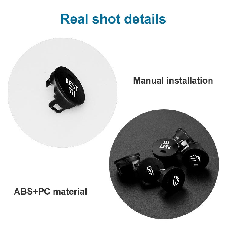 Car Air Conditioner Panel Switch Button LEFT Key 6131 9250 196-1 for BMW E60 2003-2010, Left Driving, LEFT