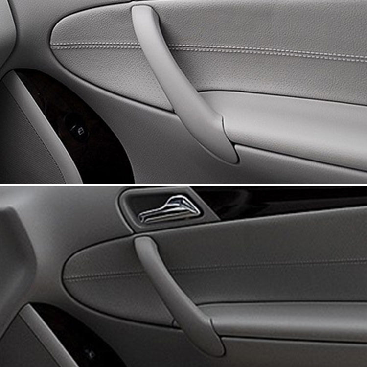 Embellecedor para tirador de puerta interior trasera derecha de Mercedes-Benz Clase C W203 (2007), volante a la izquierda, trasera derecha (negro), trasera derecha (gris) y trasera derecha (beige).