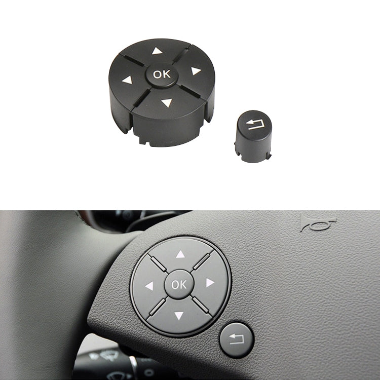 Car Left Side Steering Wheel Switch Buttons Panel for Mercedes-Benz W204 2007-2014, Left Driving, Left Side (Black), Left Side (Grey), Left Side (Beige), Left Side (Brown)