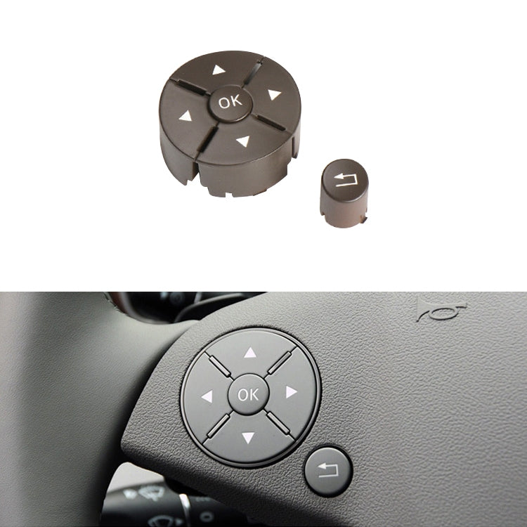 Car Left Side Steering Wheel Switch Buttons Panel for Mercedes-Benz W204 2007-2014, Left Driving, Left Side (Black), Left Side (Grey), Left Side (Beige), Left Side (Brown)