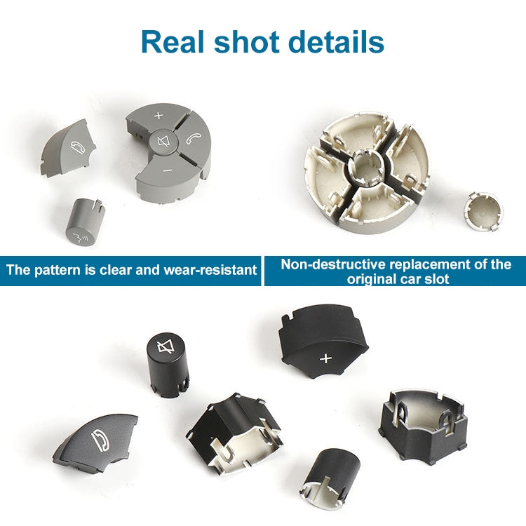 Car Left Side Steering Wheel Switch Buttons Panel for Mercedes-Benz W204 2007-2014, Left Driving, Left Side (Black), Left Side (Grey), Left Side (Beige), Left Side (Brown)