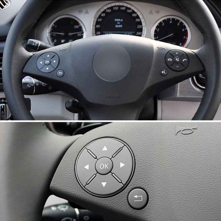 Car Left Side Steering Wheel Switch Buttons Panel for Mercedes-Benz W204 2007-2014, Left Driving