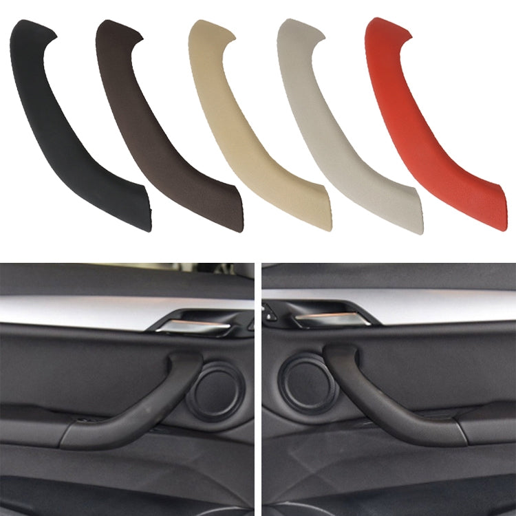 Car Right Side Inside Doors Handle Pull Trim Cover 51417417513 for BMW X1 2016-, Left Driving, Right Side (Red), Right Side (Black), Right Side (Coffee), Right Side (Beige White), Right Side (Beige)