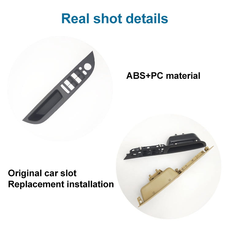 Car Left Front Door Window Lift Switch Trim Panel 51416983705 for BMW E60 2008-2010, Left Driving Standard Version, Standard Version