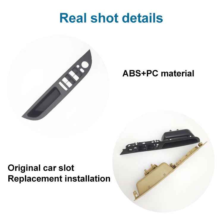 Car Left Front Door Window Lift Switch Trim Panel 51416983705 for BMW E60 2008-2010, Left Driving High Configuration Version