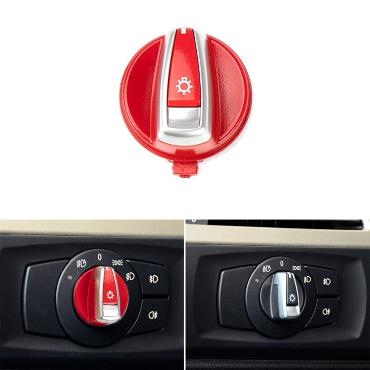 Car Headlight Switch Button Knob Cover Trim 6131 6932 796 for BMW X1 2009-2015, Left Driving