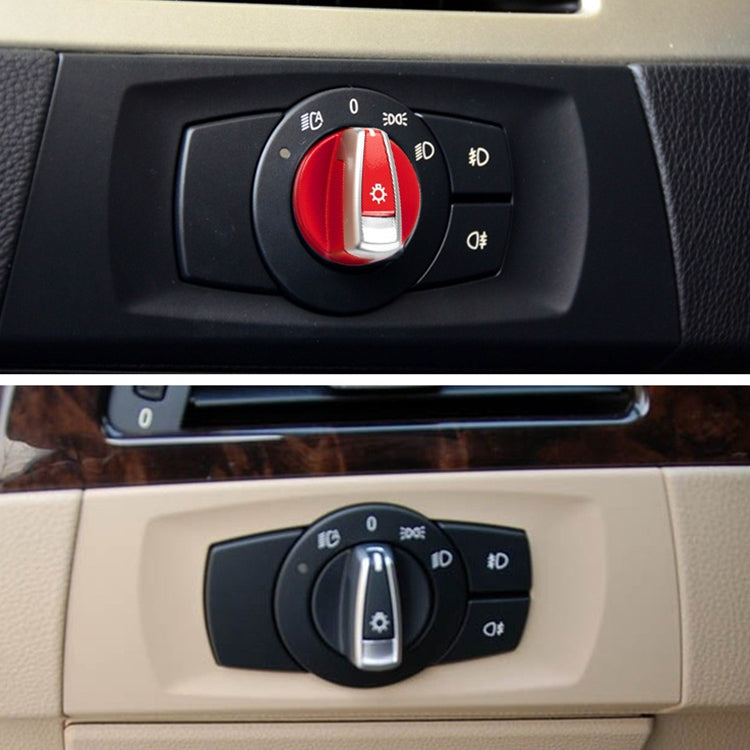 Car Headlight Switch Button Knob Cover Trim 6131 6932 796 for BMW X1 2009-2015, Left Driving