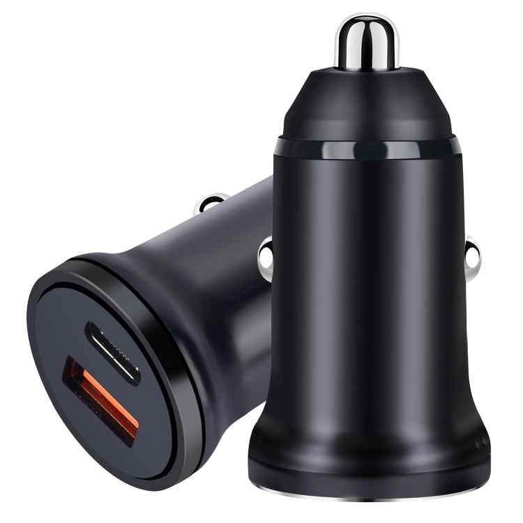 PD 20W USB-C / Type-C + QC 3.0 USB Interface Fast Charging Car Charger