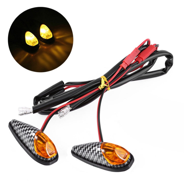 2pcs SL QGD Motorcycle 5W Turn Signal Light, SL QGD (Black), SL QGD (Carbon Fiber Black)