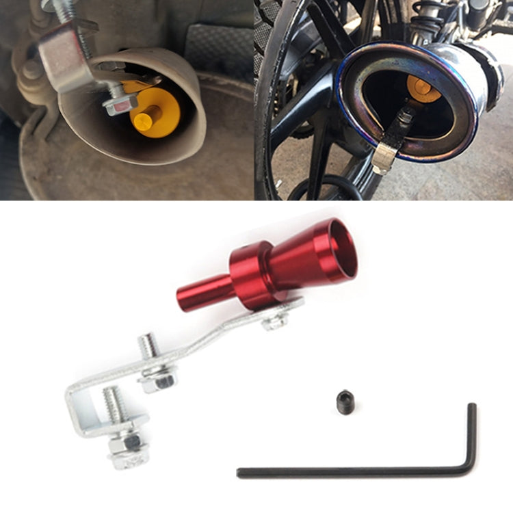 Universal Aluminum Turbo Sound Exhaust Muffler Pipe Whistle Car / Motorcycle Simulator Whistler, Size: S, Outside Diameter: 20mm, Size: S (Blue), Size: S (Red), Size: S (Silver), Size: S (Black), Size: S (Gold)