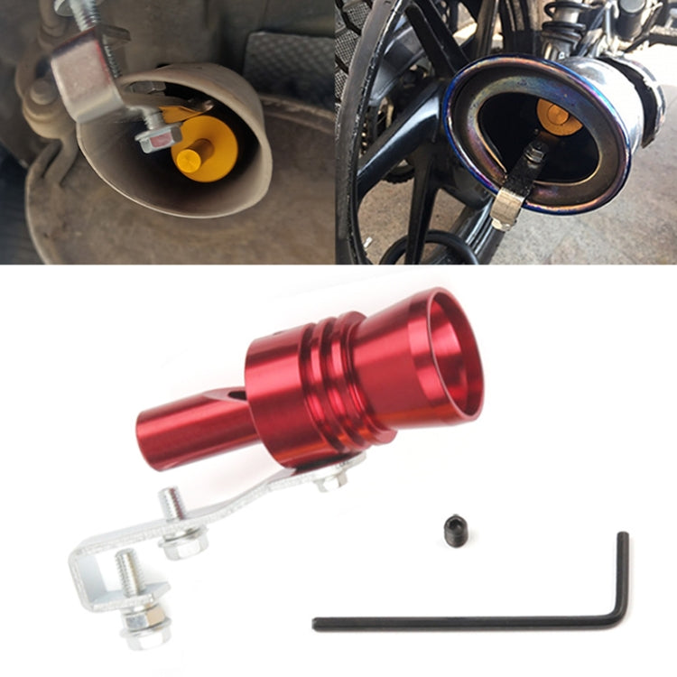 Universal Aluminum Turbo Sound Exhaust Muffler Pipe Whistle Car / Motorcycle Simulator Whistler, Size: XL, Outside Diameter: 35mm, Size: XL (Gold), Size: XL (Blue), Size: XL (Red), Size: XL (Silver), Size: XL (Black)
