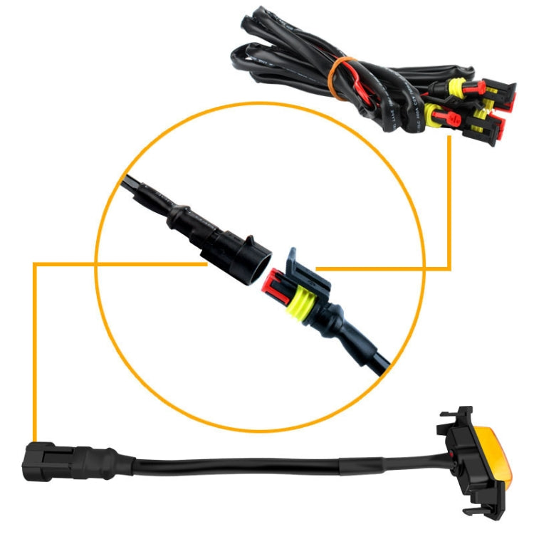 For Toyota Tacoma TRD 2016-2019 4 in 1 Car LED Front Grille Warning Lights, Daytime Running Lights & Wide Lights