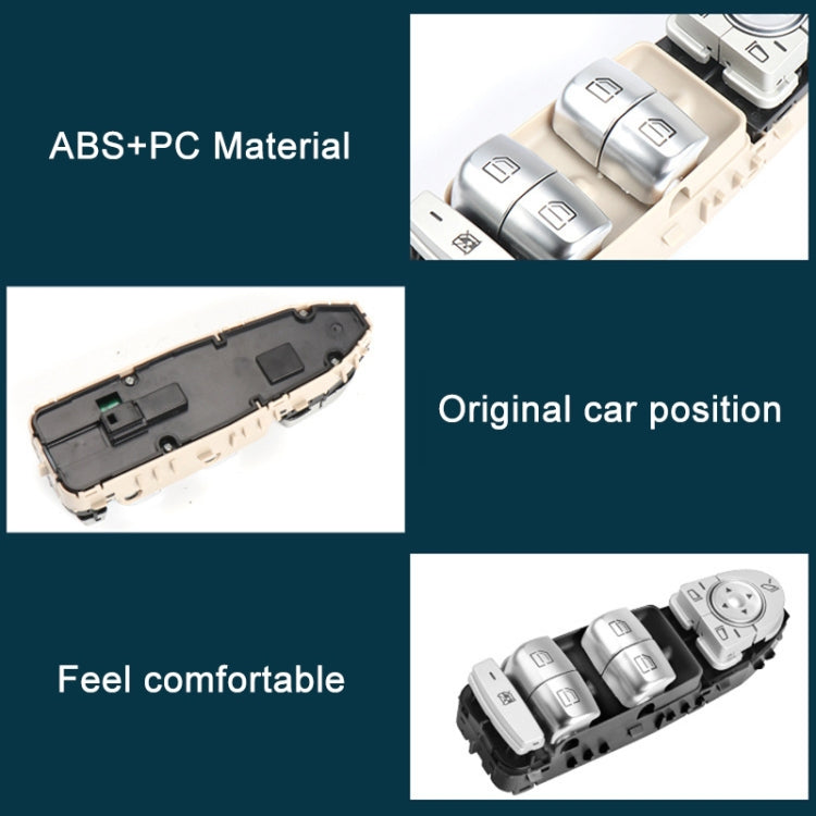 Car Auto Electronic Window Master Control Switch Button for Mercedes-Benz C Class W205 2015-2021, For Mercedes-Benz C Class (Black), For Mercedes-Benz C Class (Beige), For Mercedes-Benz C Class (Brown)