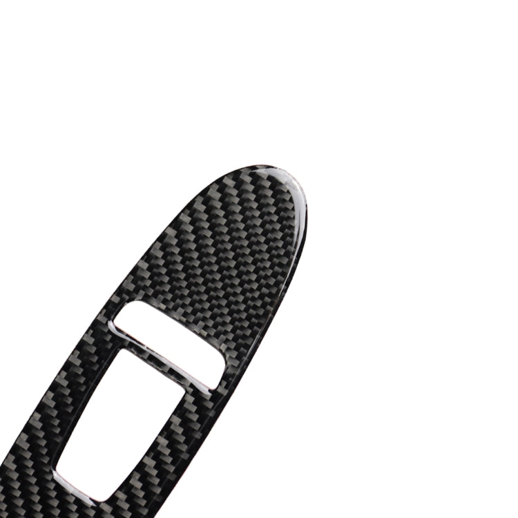 2 PCS Car Carbon Fiber Window Lift Panel Decorative Sticker for Infiniti Q50, Left Drive