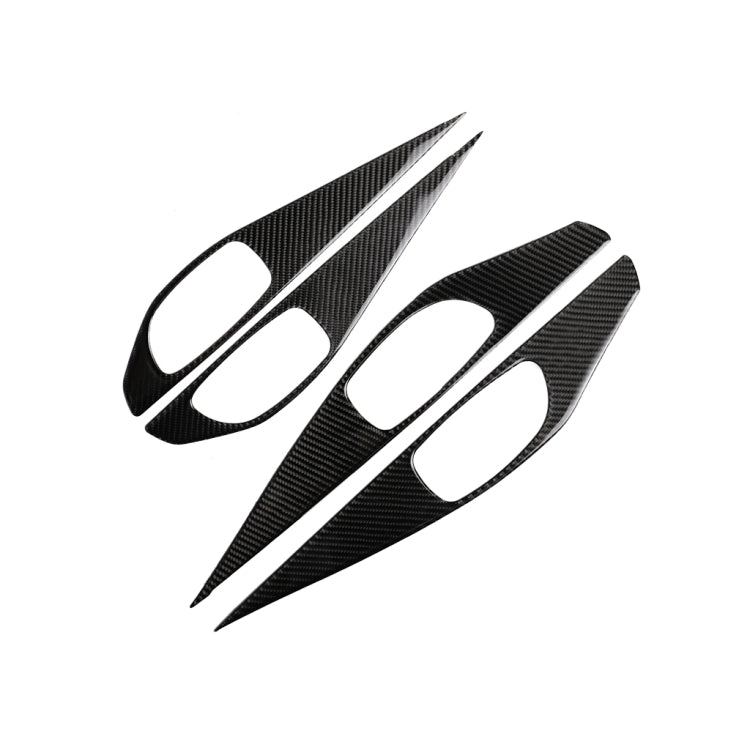 4 PCS Car Carbon Fiber Door Inner Handle Panel Decorative Sticker for Infiniti Q50 2014-2020, Door Inner Handle Panel (B)