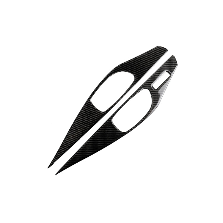 2 PCS Car Carbon Fiber Door Inner Handle Panel Decorative Sticker for Infiniti Q60, Left Drive, Door Inner Handle Panel