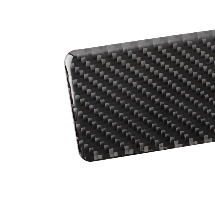 Car Carbon Fiber Rear Seat Ashtray Panel Decorative Sticker for Infiniti Q50 / Q60 2014-2020