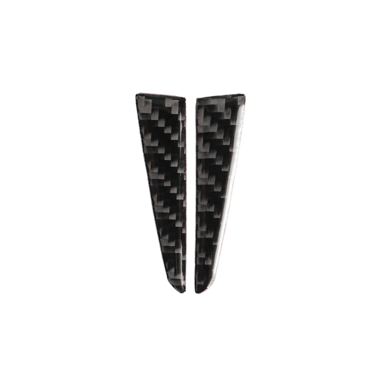 2 PCS Car Carbon Fiber Steering Wheel Below Decorative Sticker for Infiniti Q50 / Q60 2014-2020