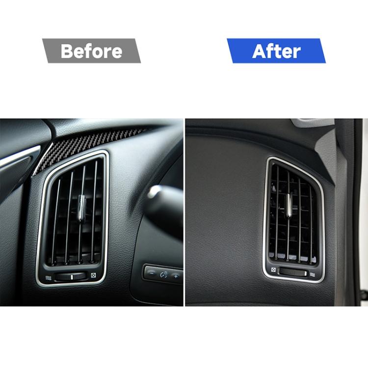 Car Carbon Fiber Left Side of the Dashboard Decorative Sticker for Infiniti Q50 / Q60 2014-2020, Left Drive, Left Side of the Dashboard