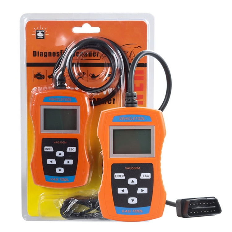 VAG506M Car Mini Code Reader OBD2 Fault Detector Diagnostic Tool, Nordic Version