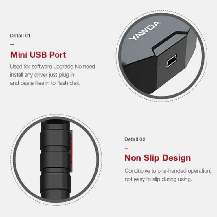 YA201 Car Mini Code Reader OBD2 Fault Detector Diagnostic Tool, YA201